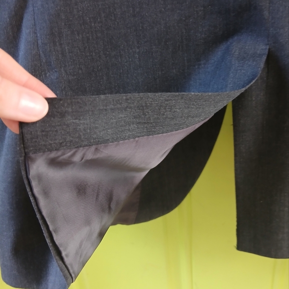 Banana Republic 46R Gray Wool blend Suit Jacket Tailored Slim Fit Made in Egypt - Picture 13 of 16